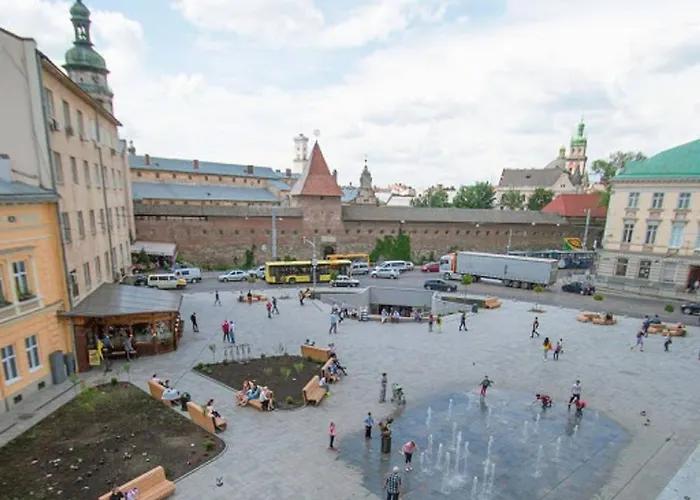 в центрі на 4 гостей Apartment Lviv